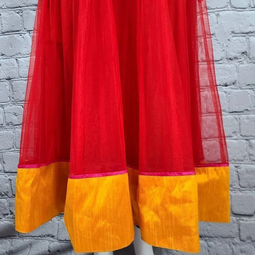 Colorful Embossed Dress, Size Small - Picture 3 of 10